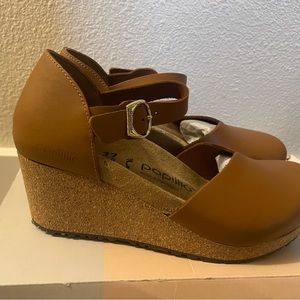 Mary Ring-Buckle Ginger Brown Birkenstock Shoes